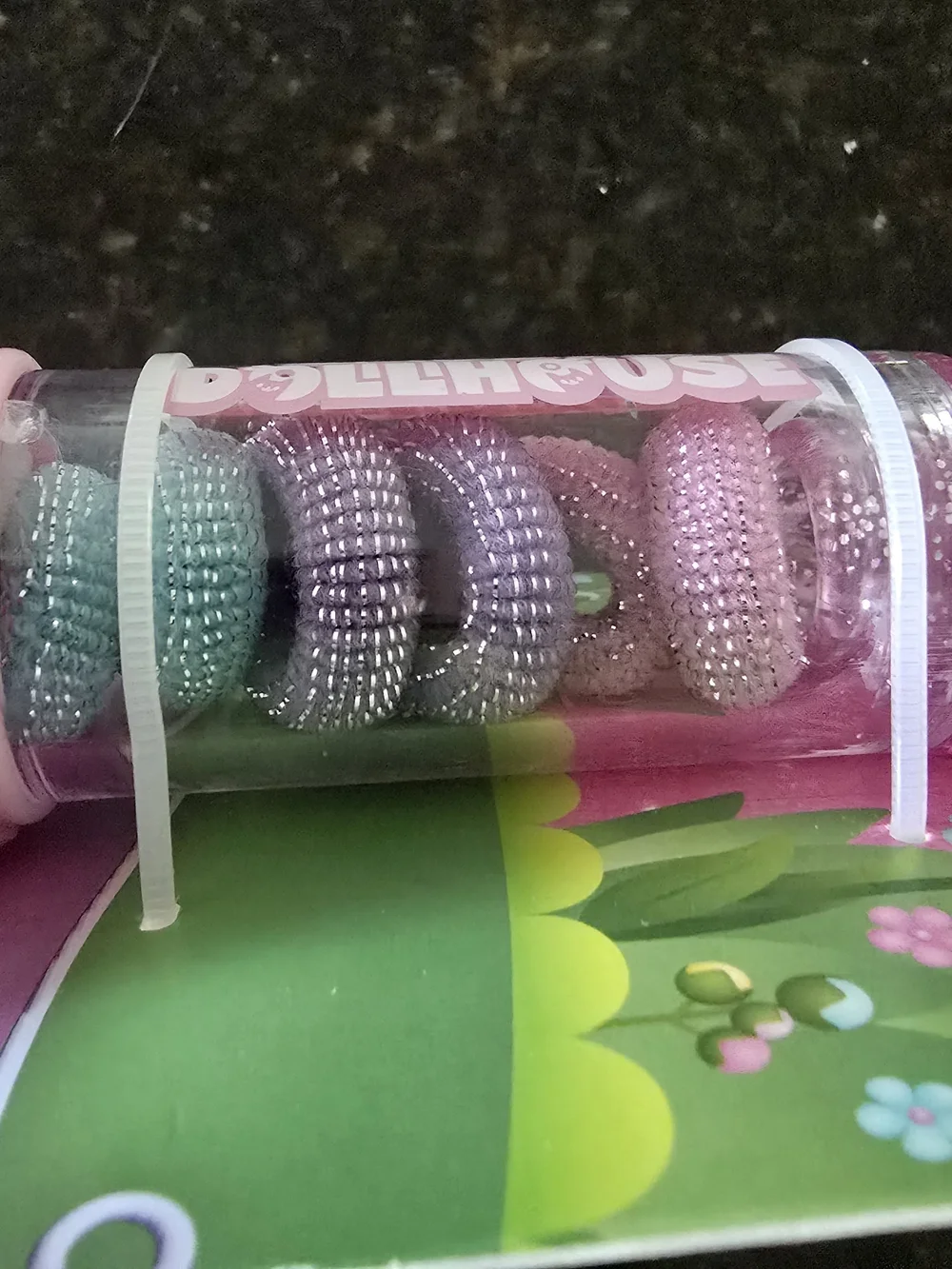 Gabby's Dollhouse Pink Glitter Kids Hair Brush with Character Design